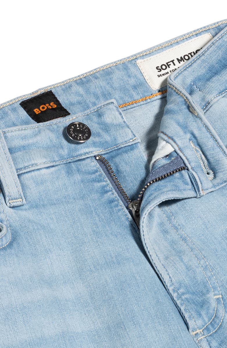 BOSS Orange Rosa Split Bootcut Jeans, Alternate, color, Bright Blue