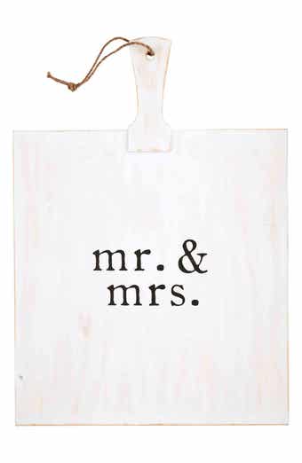 Mr. & Mrs. Square Serving Board
