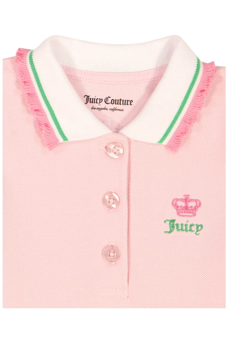Kids' Terry Polo & Skirt Set, Alternate, color, PINK MULTI