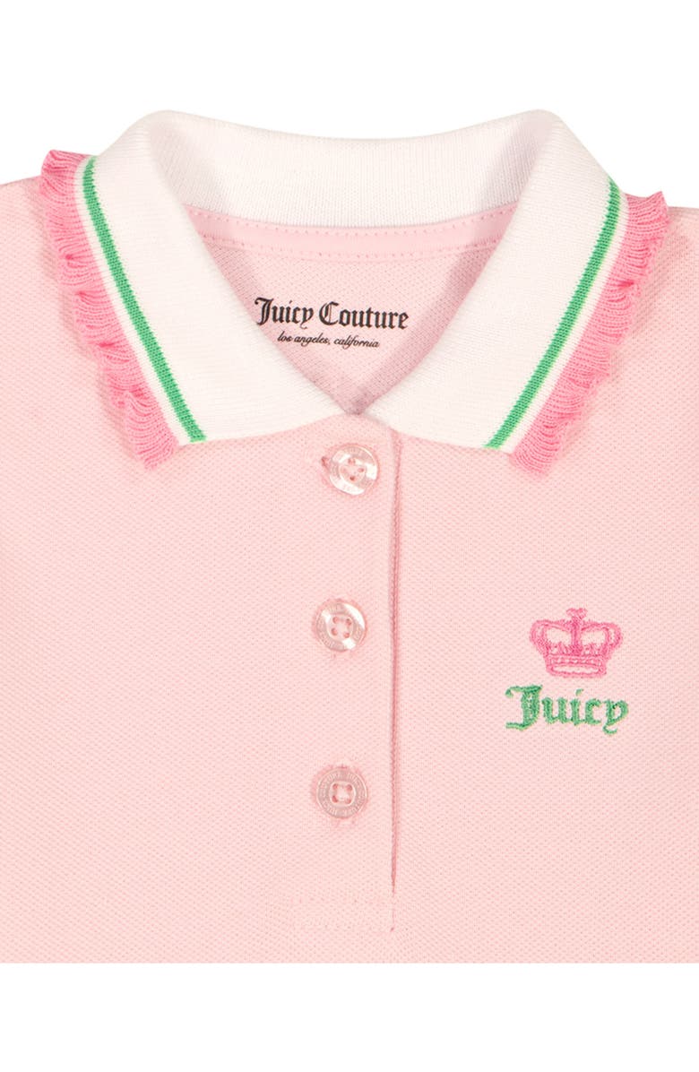 Juicy Couture Kids' Terry Polo & Skirt Set, Alternate, color, Pink Multi