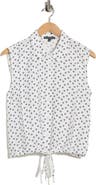Adrianna Papell Floral Sleeveless Button-Up Top