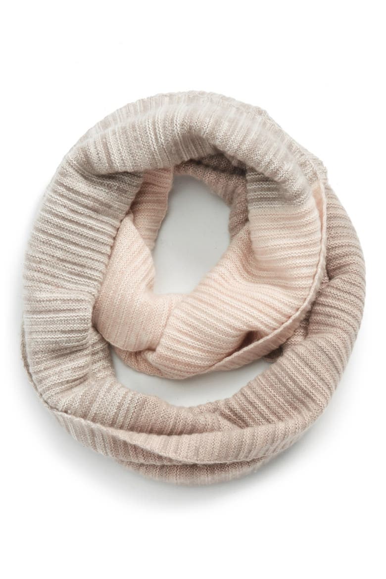 Space Dye Wool & Cashmere Muffler, Main, color, BEIGE COMBO