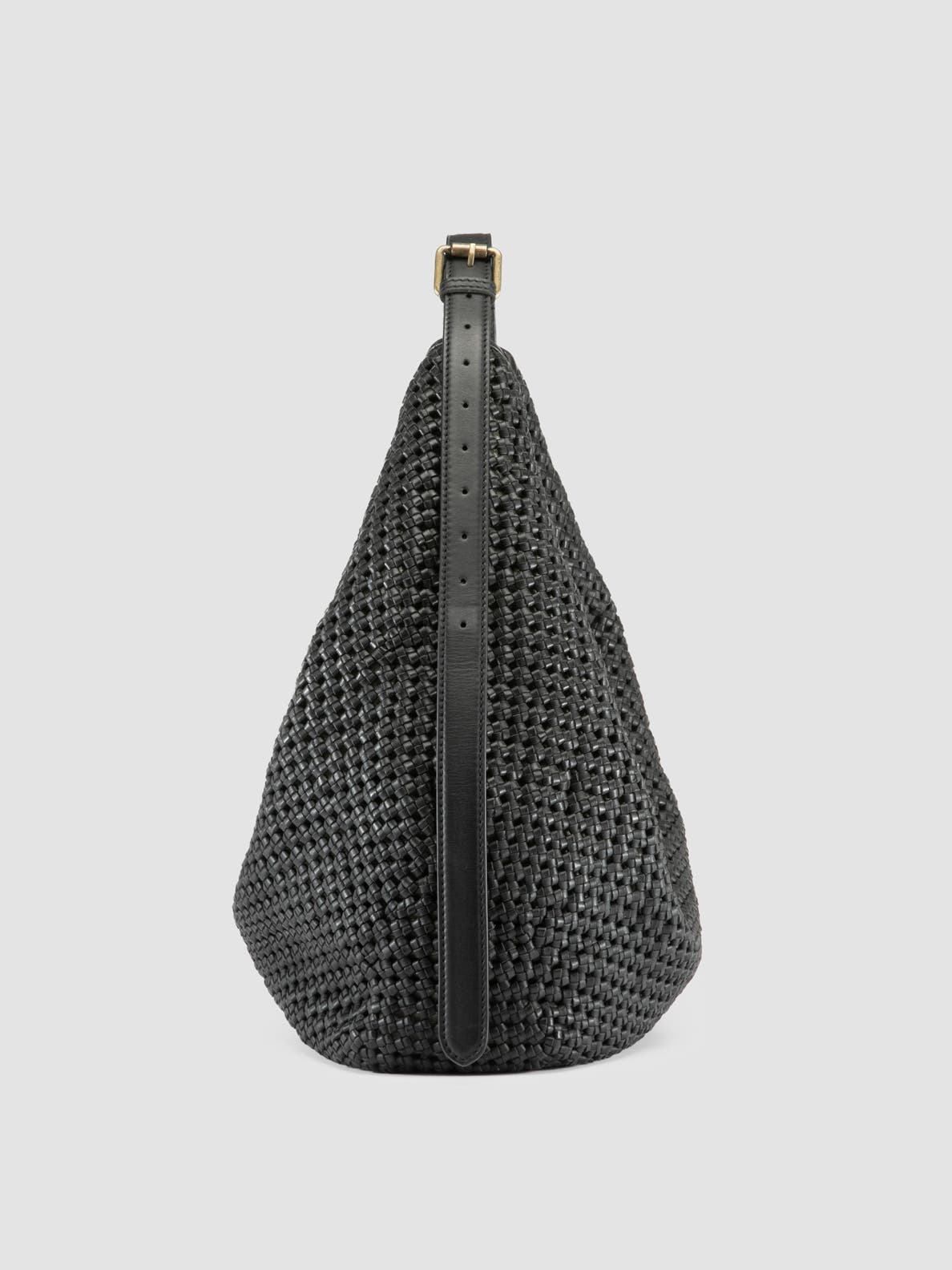 Officine Creative Vicky 002 Hand-Woven Shoulder Bag, Alternate, color, Black