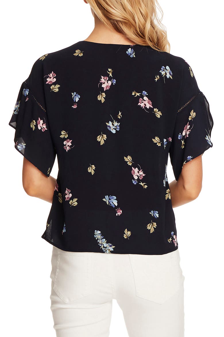 Romantic Buds Tulip Sleeve Top, Alternate, color, NIGHT NAVY