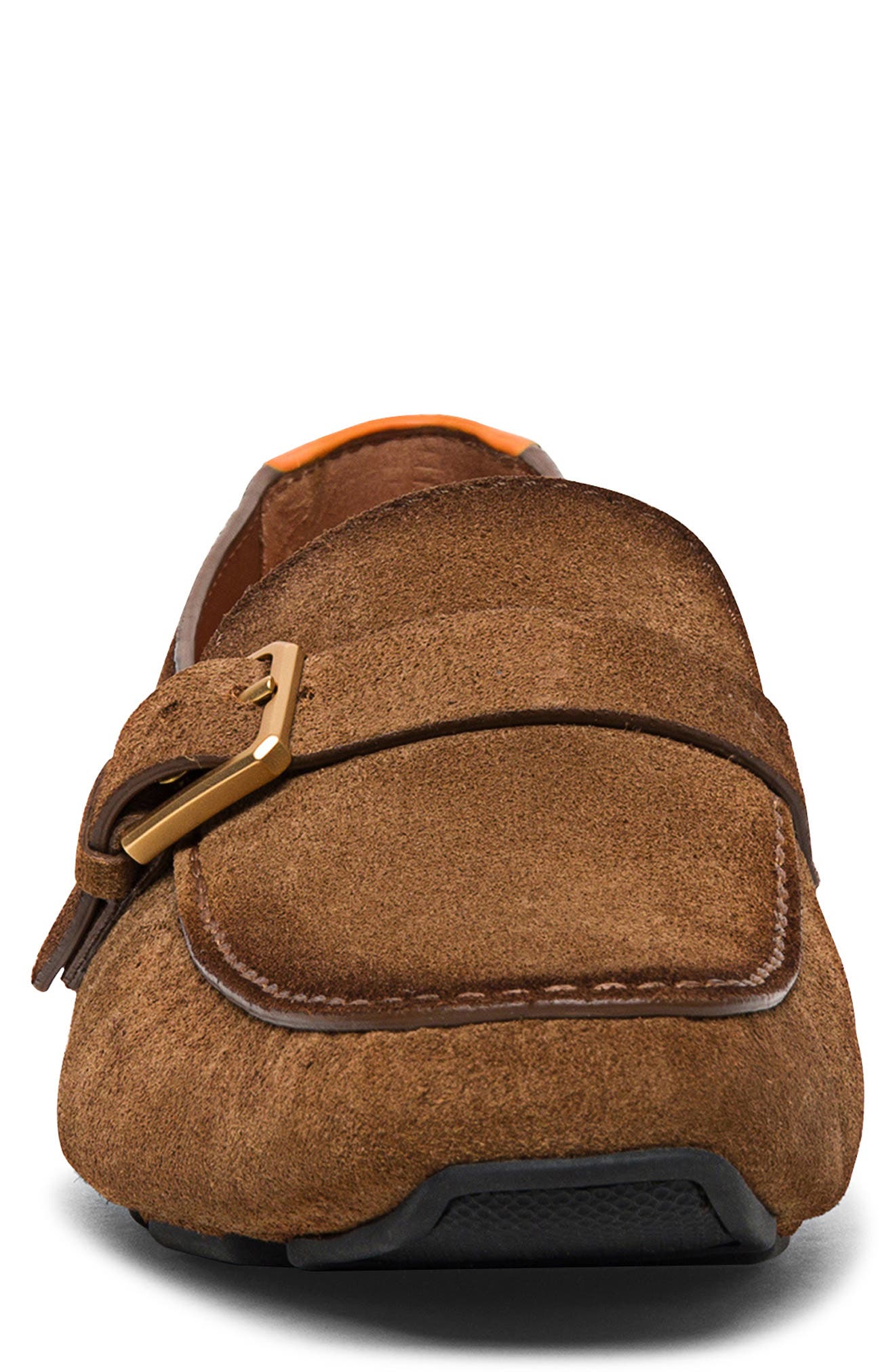 Santoni Apron Toe Driving Loafer, Alternate, color, 