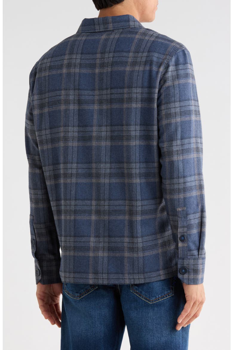 Dax Plaid Overshirt, Alternate, color, BLUE