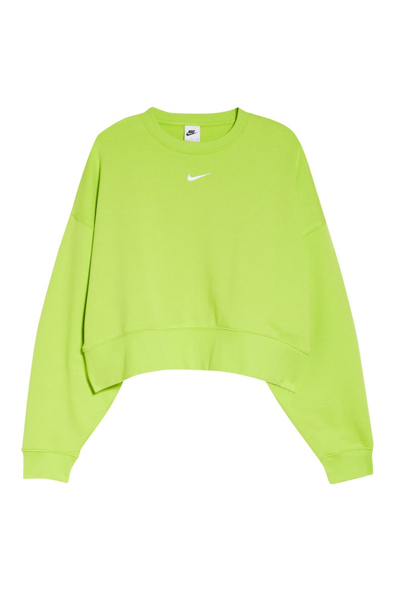 Sportswear Essential Oversize Sweatshirt, Alternate, color, ATOMIC GREEN/ WHITE