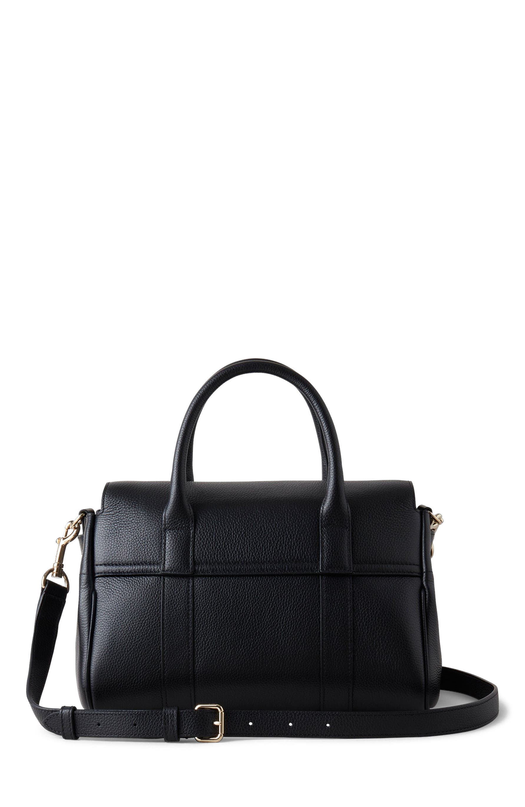 Mulberry Small Bayswater Satchel, Alternate, color, Black