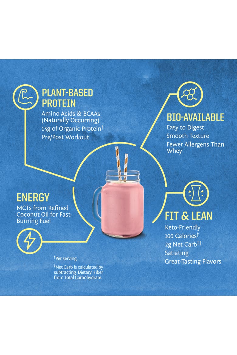 Organic Warrior Blend Berry Shortcake Protein Powder Tub, Alternate, color, 375g