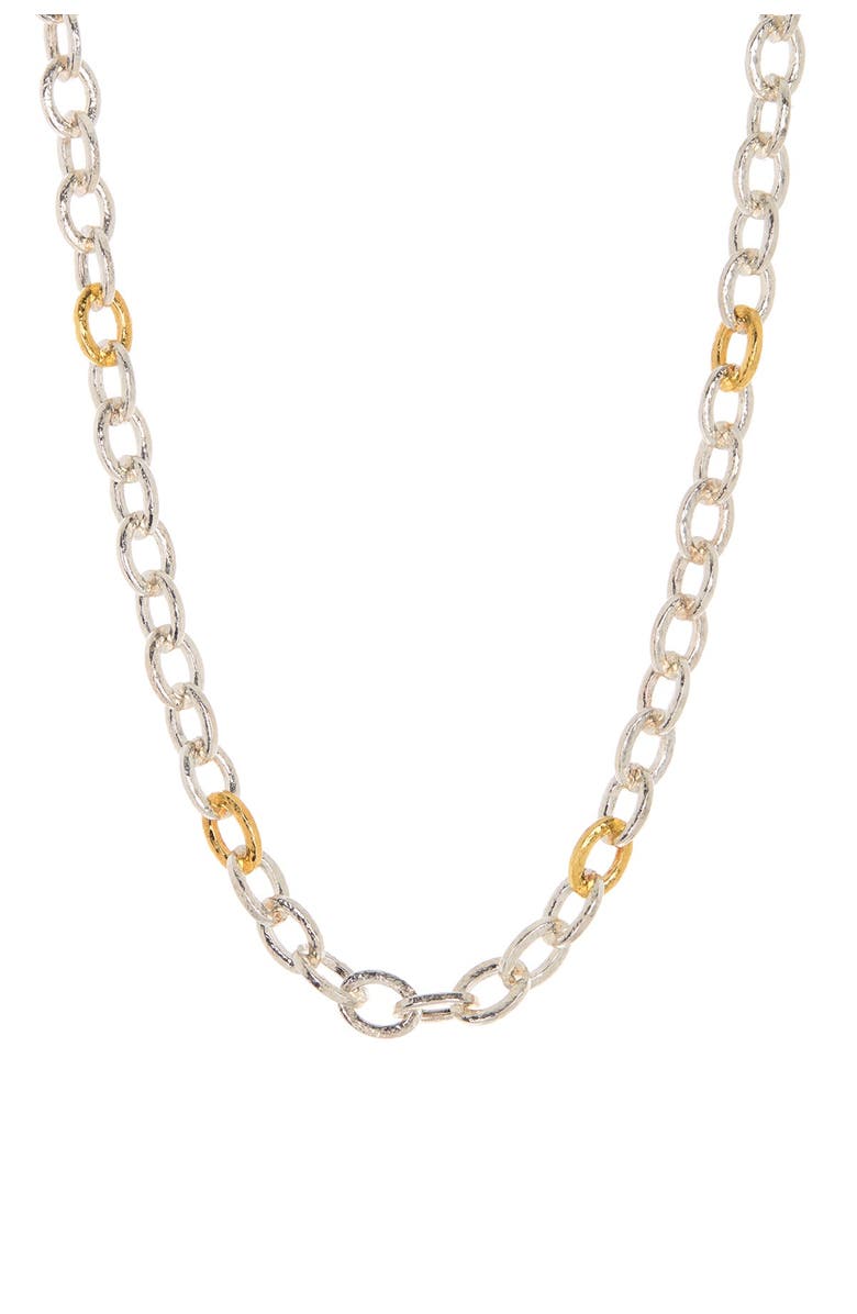 Gurhan 24K Gold Plated Sterling Silver Galahad All Around Chain Necklace, Main, color, 