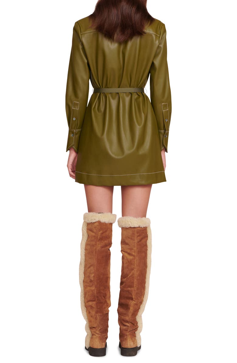 STAUD Lynn Long Sleeve Shirtdress, Alternate, color, 