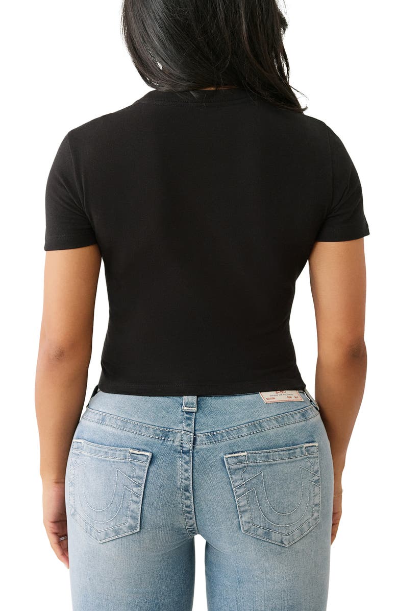 True Religion Embellished Graphic Baby Tee, Alternate, color, 