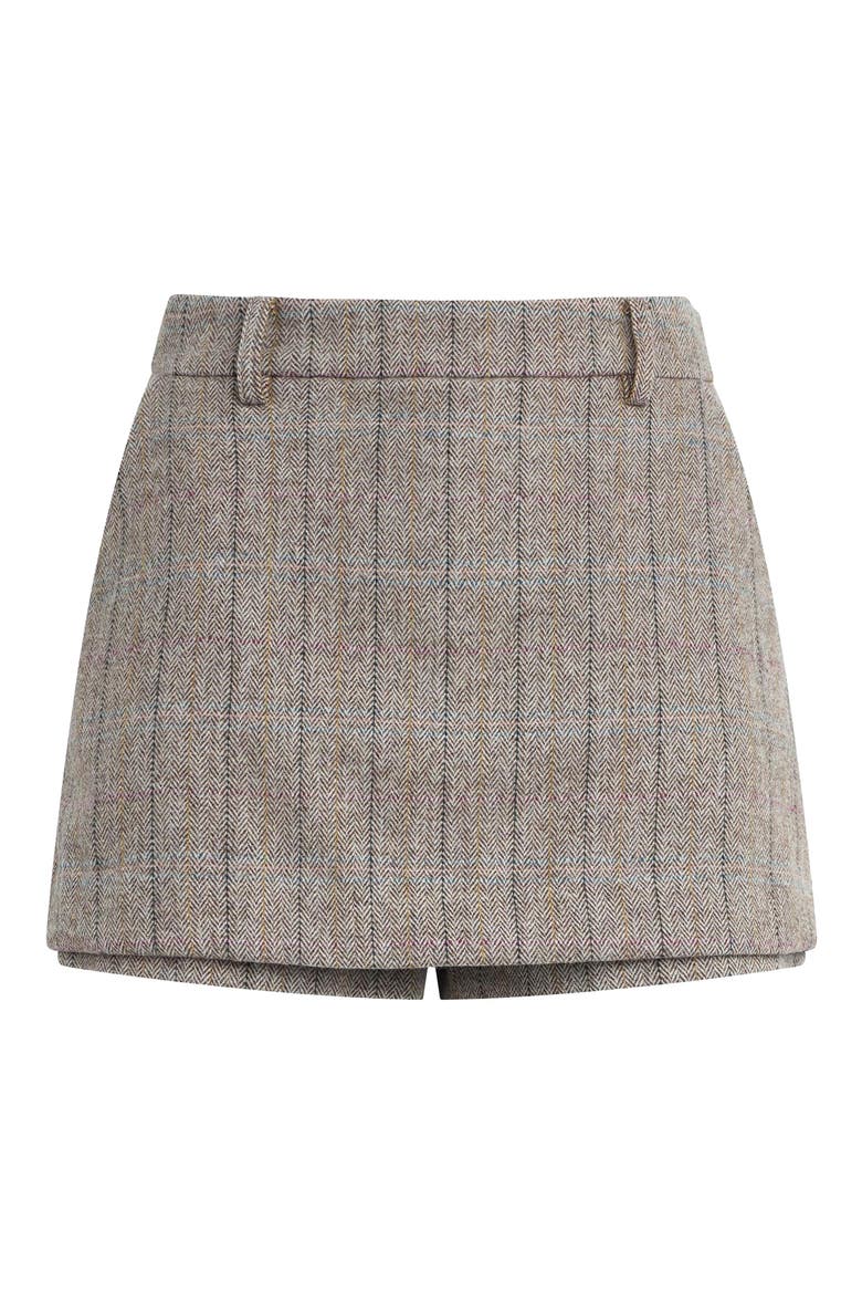 Spencer Herringbone Skort, Alternate, color, NATURAL HERRINGBON