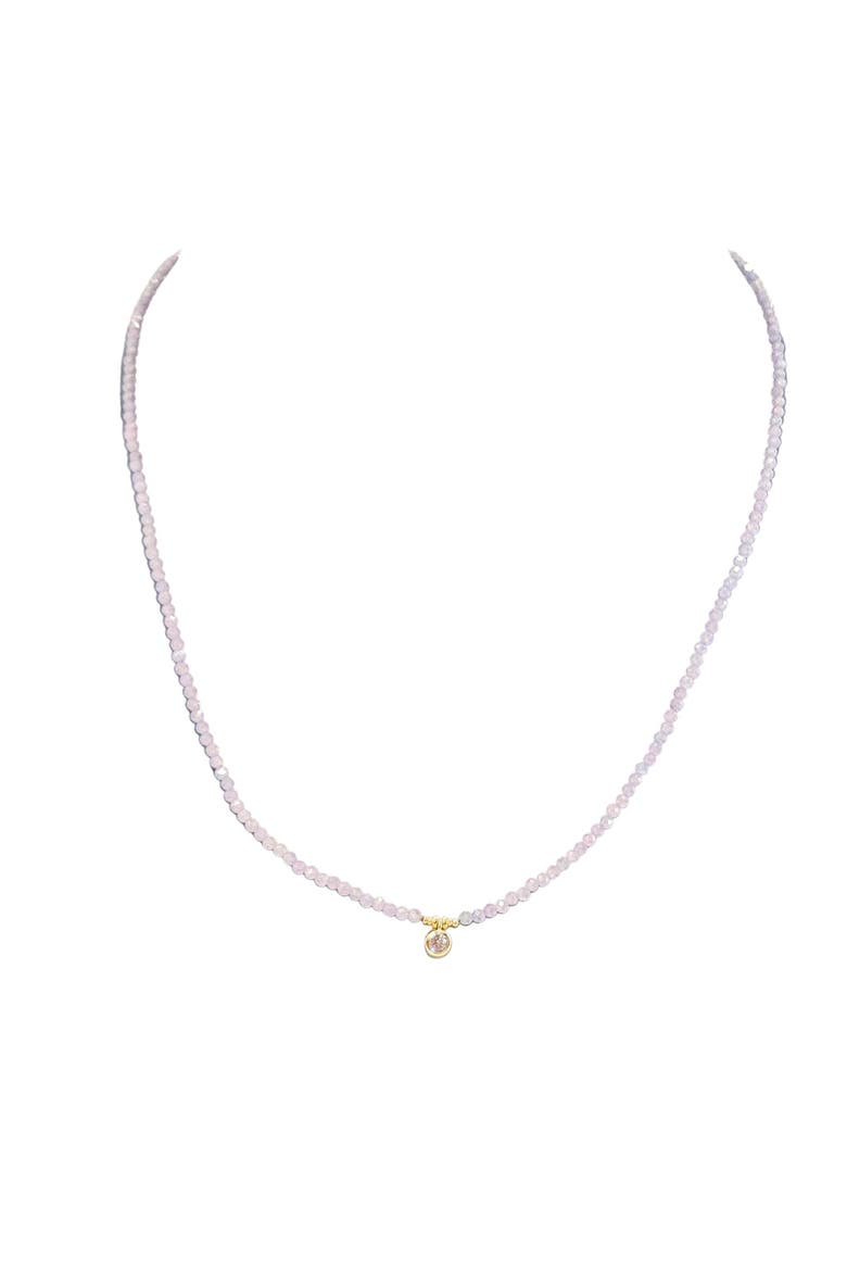Faceted Gemstone Lavender Amethyst Chocker, Main, color, lavender