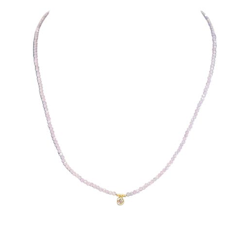 Faceted Gemstone Lavender Amethyst Chocker