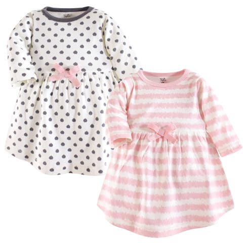 2Pk Long Sleeve Organic Dresses (Baby)