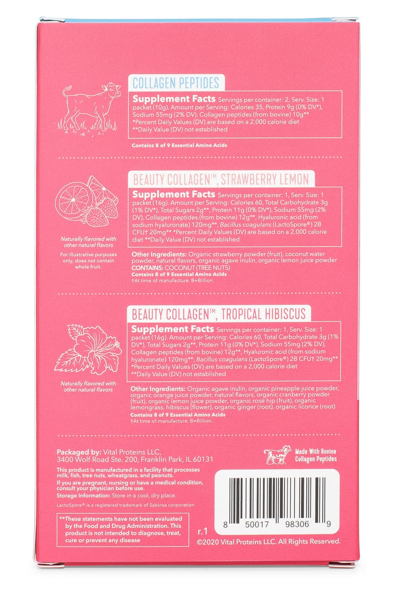 Collagen Beauty Sampler Dietary Supplement Set, Alternate, color, NO COLOR