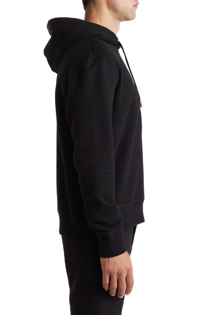 Ralph Lauren Purple Label Bear Patch Hoodie, Alternate, color,