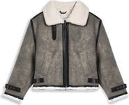 Noize Shawna Faux Shearling Lined Faux Leather Jacket