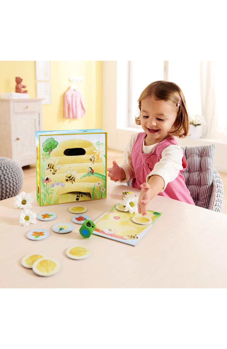 HABA My Very First Games - Hanna Honeybee - 2 Cooperative Color Games & Learning Toys for Toddlers 2-4 Years , Preschool Kids Games, Alternate, color, Multi