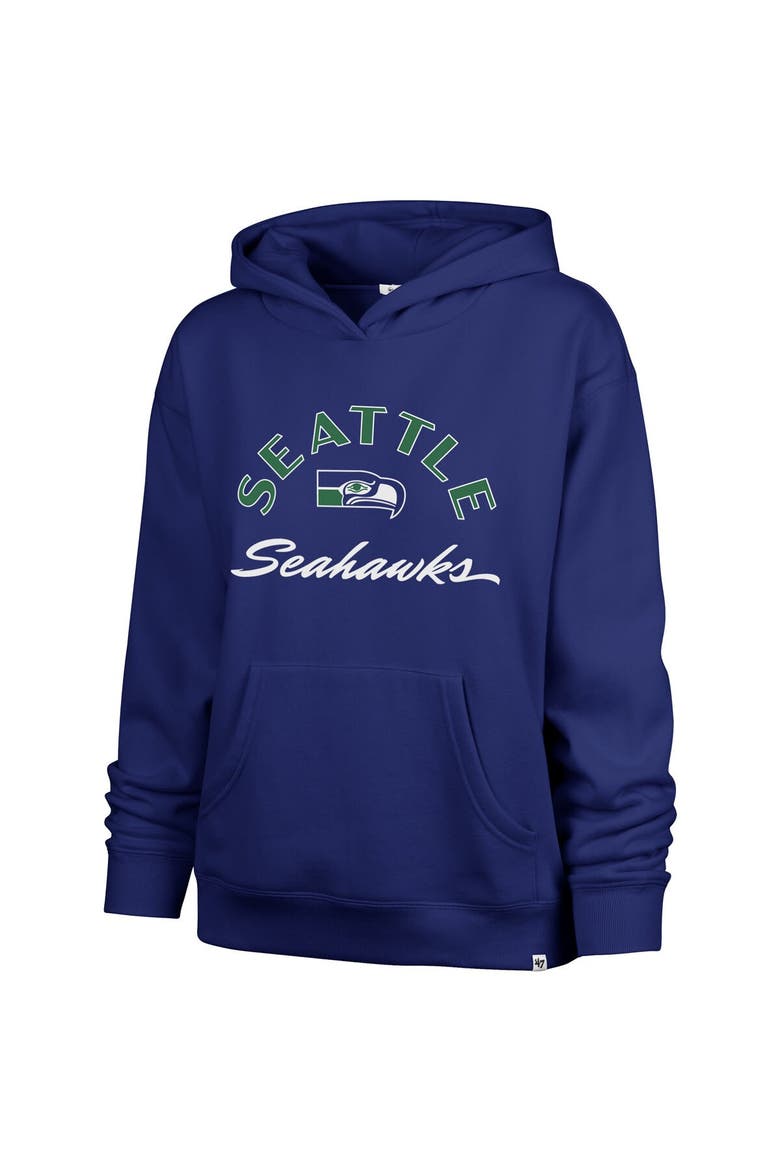 Women's '47 Royal Seattle Seahawks Plus Size Whirlwind Naomi Hoodie, Alternate, color, Royal