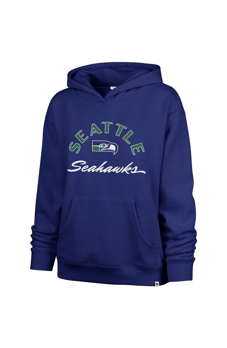 '47 Women's '47 Royal Seattle Seahawks Plus Size Whirlwind Naomi Hoodie, Alternate, color,