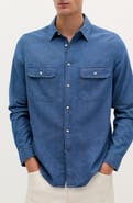 Scalpers Coastal Denim  Pockets Shirt