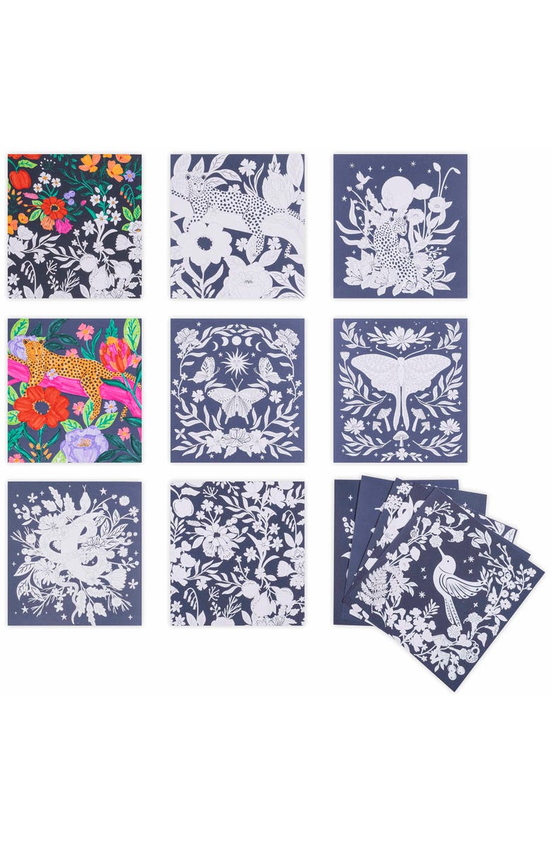 Brea Reese Vivid Vivid by Brea Reese Marker Color By Number Kit, Whimsical Botanicals, 5 Markers, Alternate, color, Multicolored