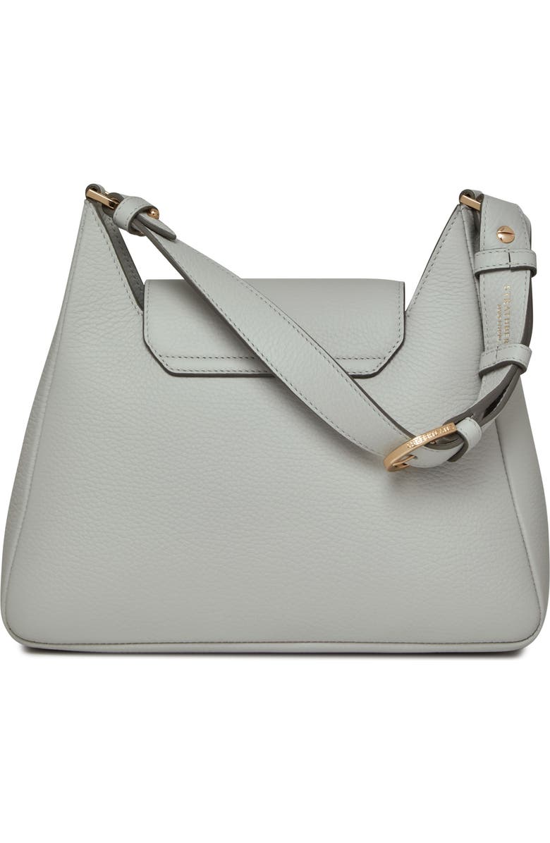 Strathberry Multrees Leather Hobo Bag, Alternate, color, Marble Grey