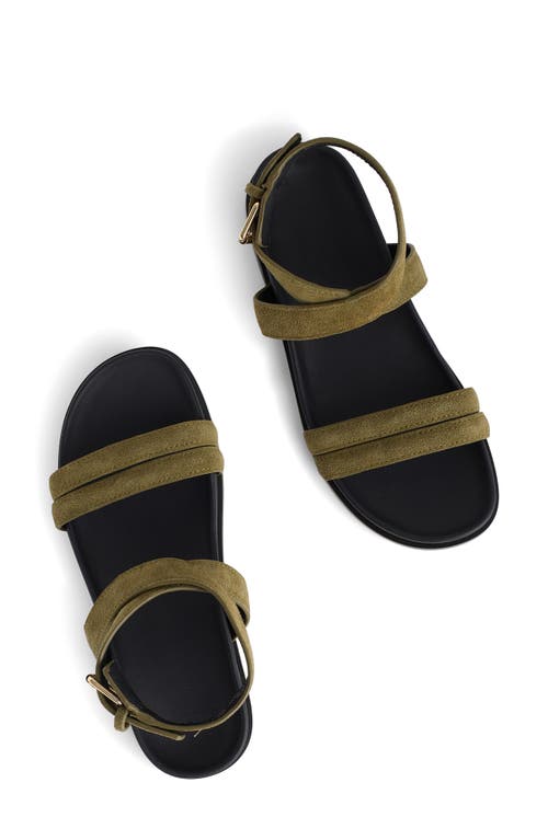 Shop Madewell The Caro Ankle Wrap Sandal In Aged Olive