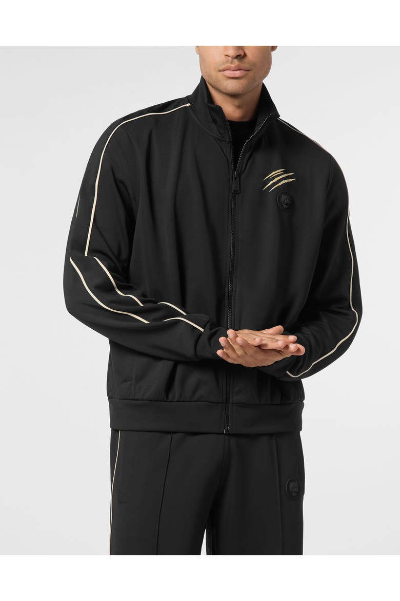 Sweatjacket Men, Main, color, black
