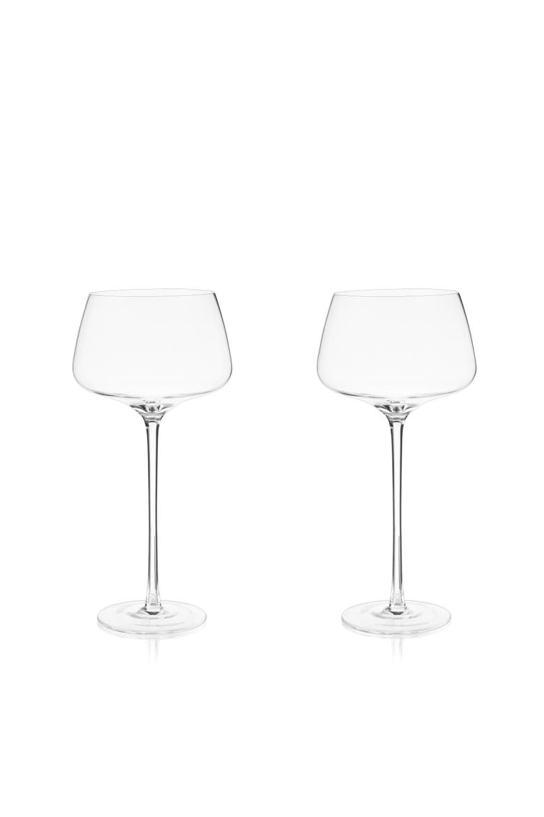 Raye Crystal Angled Amaro Spritz Glasses Set of 2, Main, color, Clear