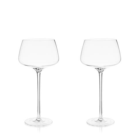 Raye Crystal Angled Amaro Spritz Glasses Set of 2