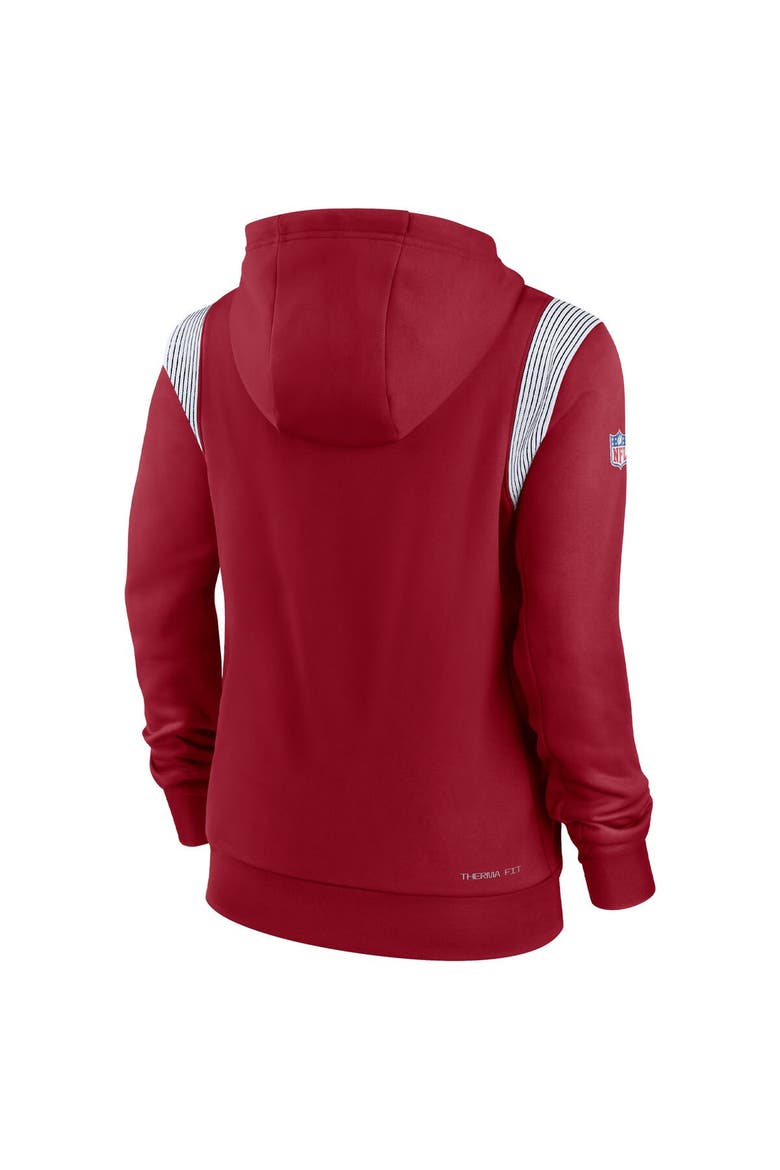 Women's Nike Cardinal Arizona Cardinals Sideline Stack Performance Pullover Hoodie, Alternate, color, Cardinal