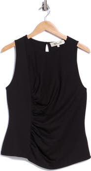 Diane von Furstenberg Poseidon Sleeveless Ruched Top