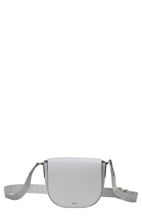 Alyce Flap Leather Crossbody Bag