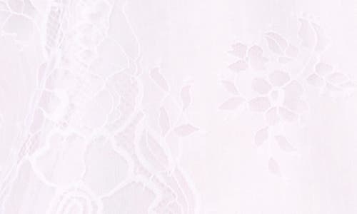 Vince Camuto Lace Scalloped Hem Top In White
