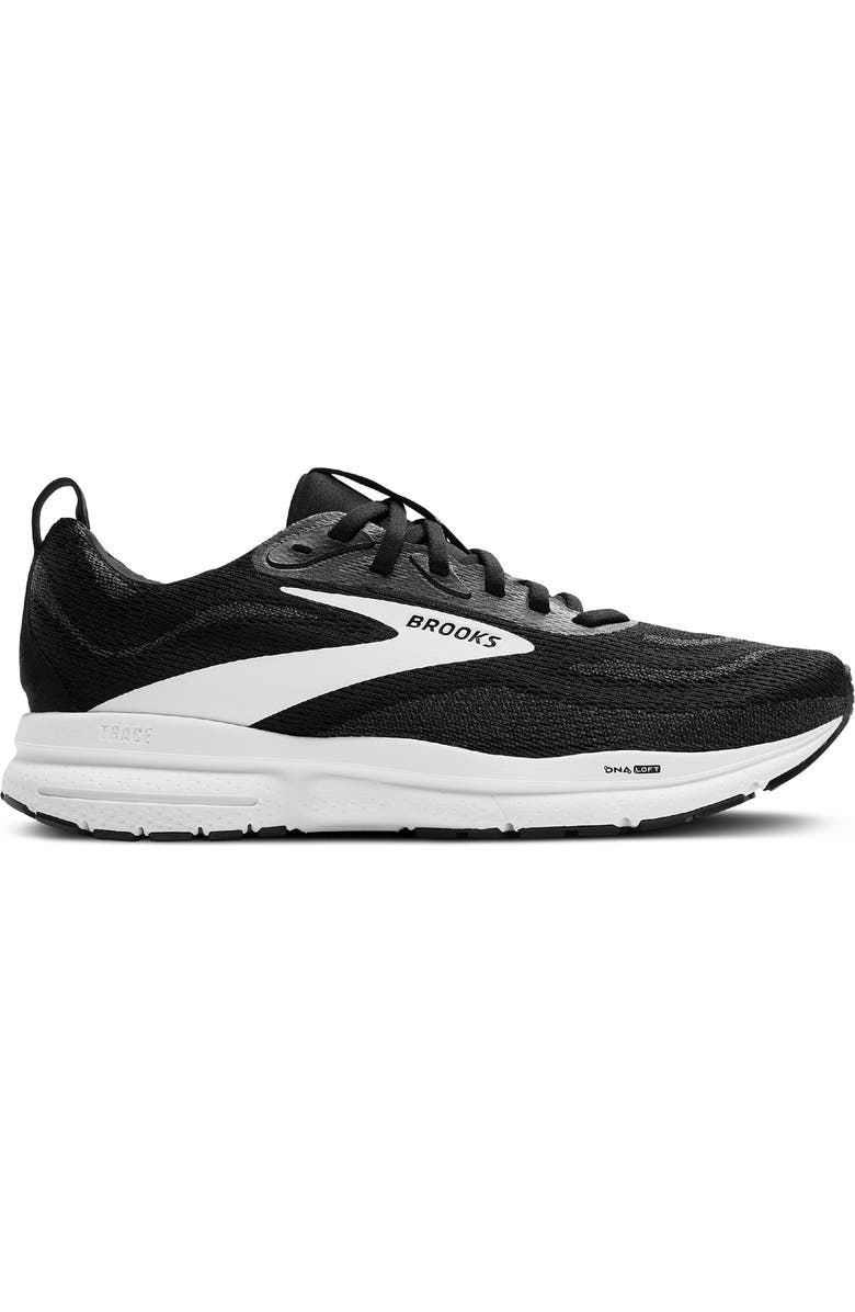 Brooks Trace 4 Running Shoe, Alternate, color, Black/ Grey/ White