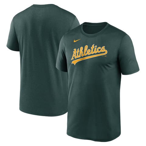 Men's Nike Green Athletics Legend Fuse Wordmark T-Shirt
