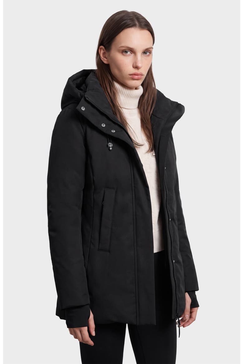 Opal Down Parka, Alternate, color, Black