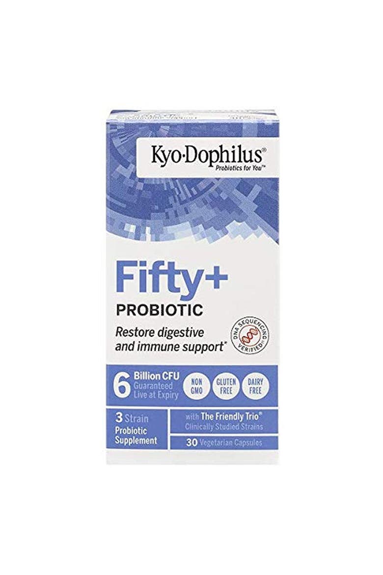 Fifty+ Probiotic, Restore digestive and immune support, 30 Vegetarian Capsules, Alternate, color, None