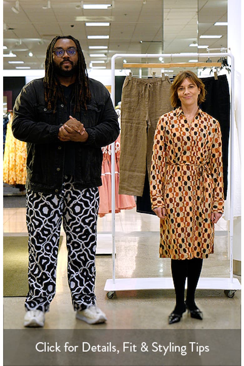 Devon Circle Print Long Sleeve Belted Dress video