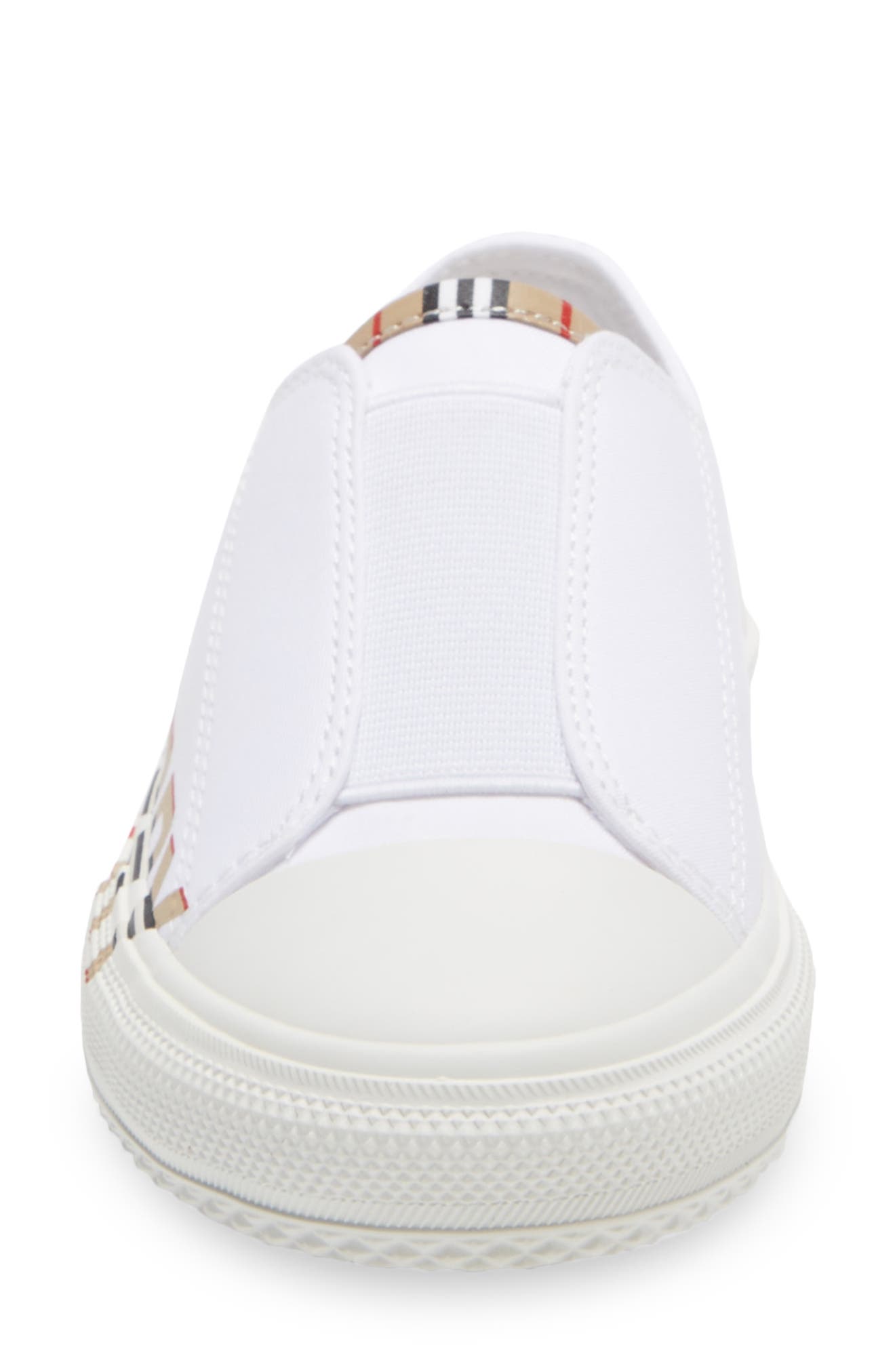 Burberry Mini Larkhall Slip-On Sneaker, Alternate, color, White