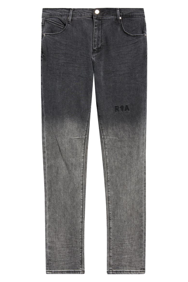 Bryant Gradient Skinny Jeans, Alternate, color, LIGHT CHARCOAL