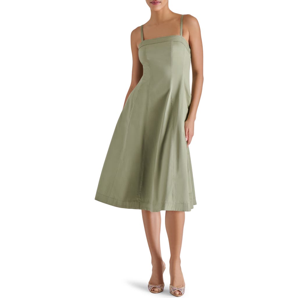 Steve Madden Raleigh Stretch Cotton Midi Dress