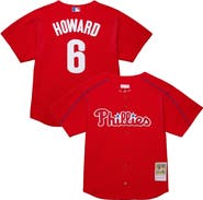 Mitchell & Ness Men's Mitchell & Ness Ryan Howard Red Philadelphia Phillies Cooperstown Collection Batting Practice Jersey
