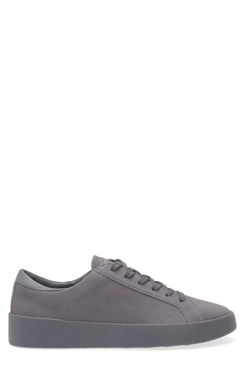 Hugo Boss Boss Belwar Low Top Pebbled Leather Sneaker In Dark Grey