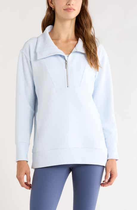 Zella Kickback Ottoman Half Zip Tunic