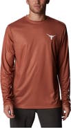 Columbia Men's Columbia Texas Orange Texas Longhorns Terminal Shot Omni-Shade Omni-Wick Long Sleeve T-Shirt