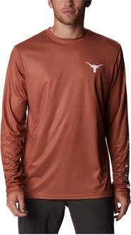 Columbia Men's Columbia Texas Orange Texas Longhorns Terminal Shot Omni-Shade Omni-Wick Long Sleeve T-Shirt